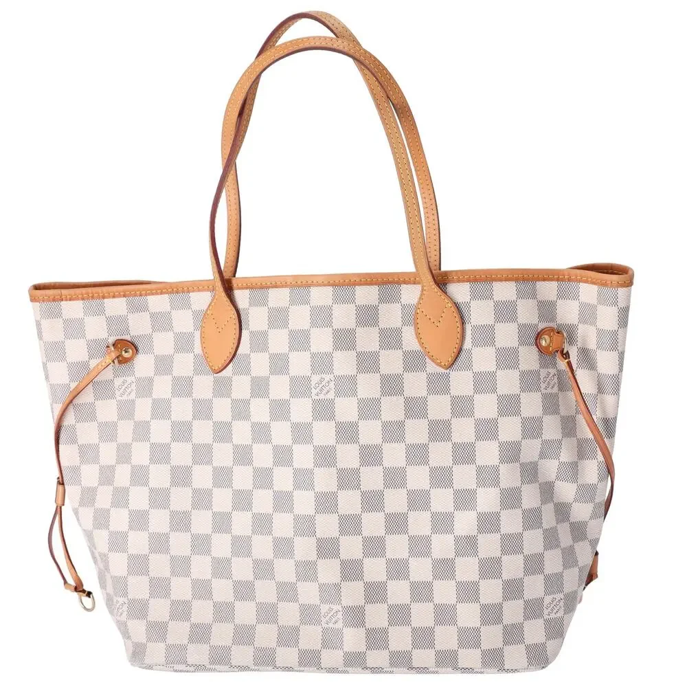 Louis Vuitton Neverfull MM Damier Azur Tote Bag N41361 Canvas - Picture 2 of 9